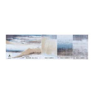 Prøve Fototapet Selvklæbende Deluxe Sticker - Vinterkomposition - Vinter, Stykke, Pastel - 100x30 cm