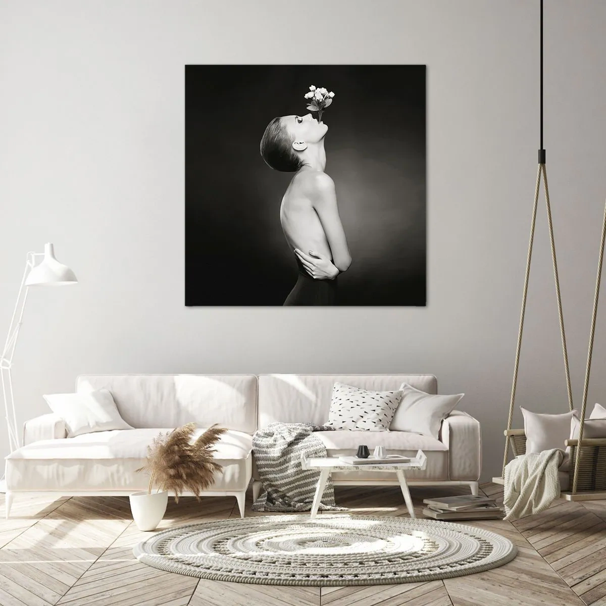 Lærredstryk - Billede på lærred - Excentrisk elegance - 50x50 cm