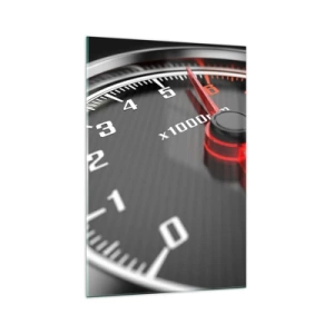 Billede på glas - Træd på speederen - 70x100 cm