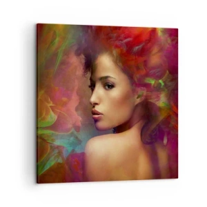 Lærredstryk - Billede på lærred - Smukkere end en regnbue, sart som tåge - 50x50 cm