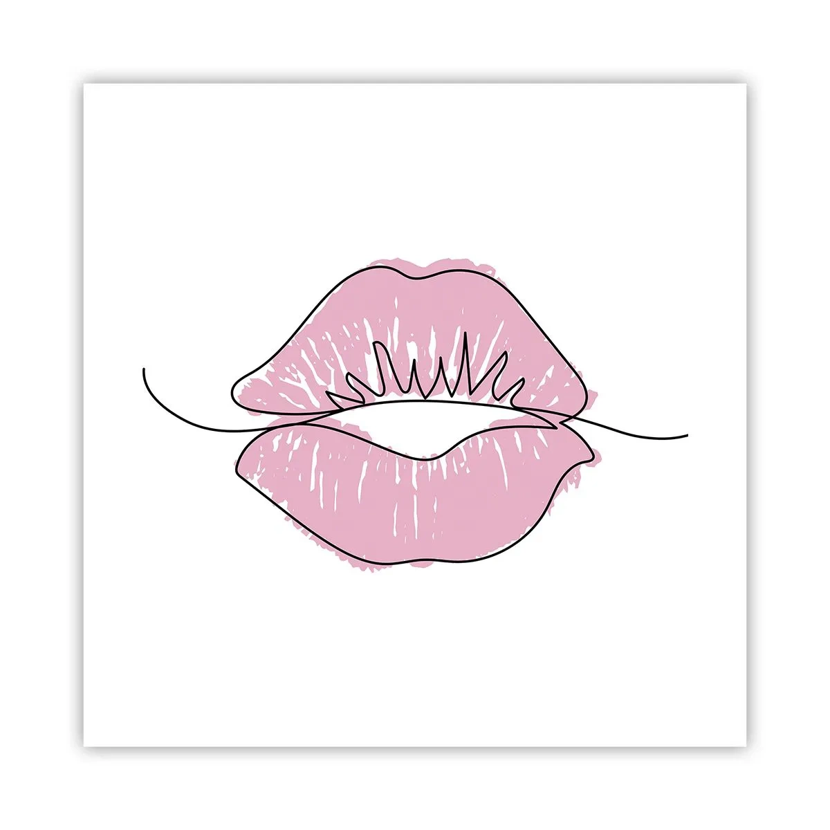 Plakat - Klar til at kysse? - 40x40 cm