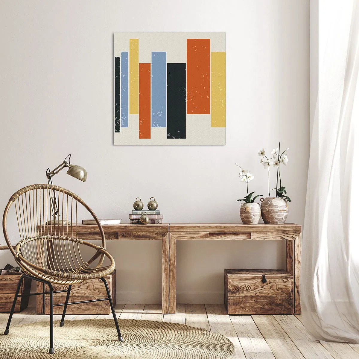 Lærredstryk - Billede på lærred - Optagelse af musik - 30x30 cm