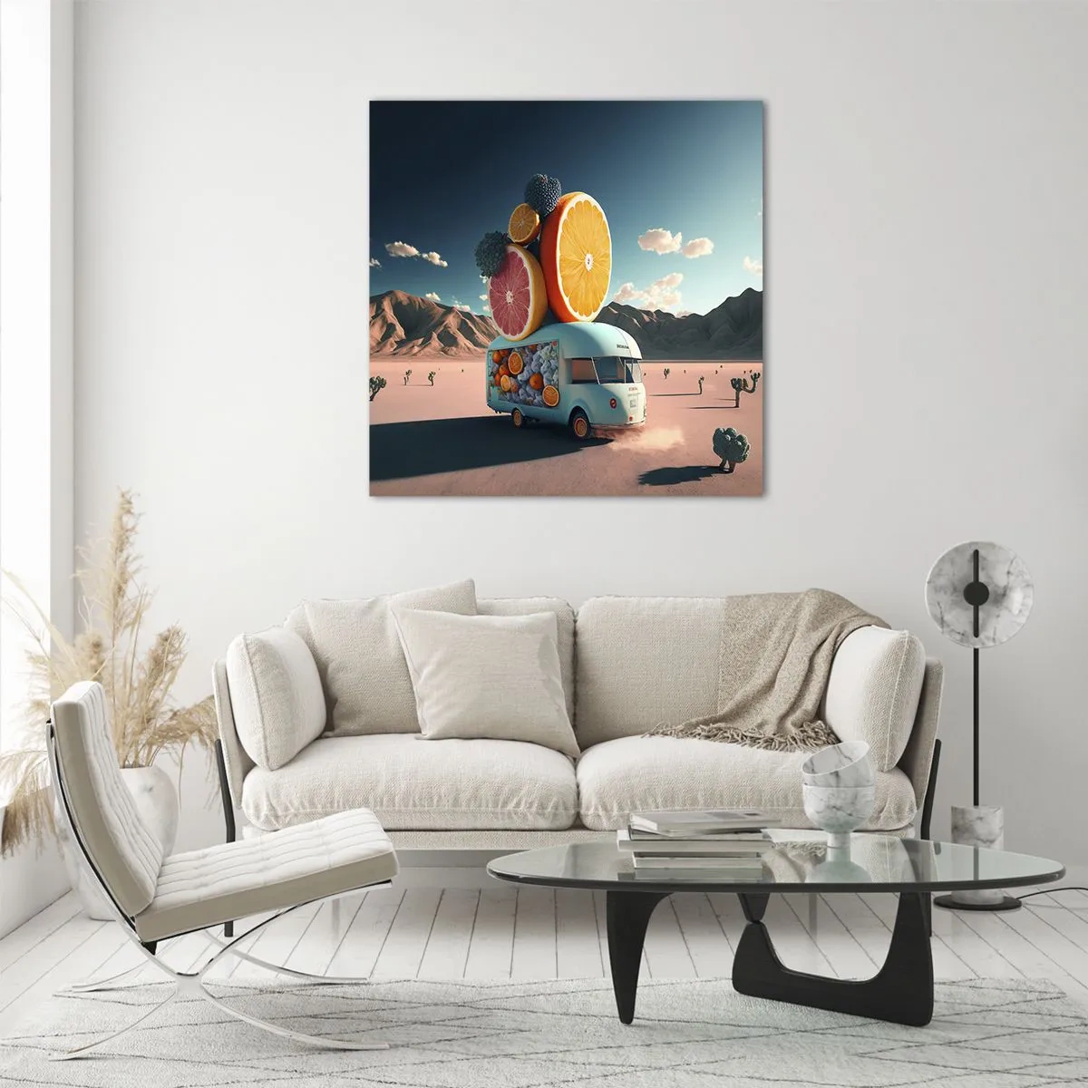 Billede på glas - En smag af ferie - 70x70 cm