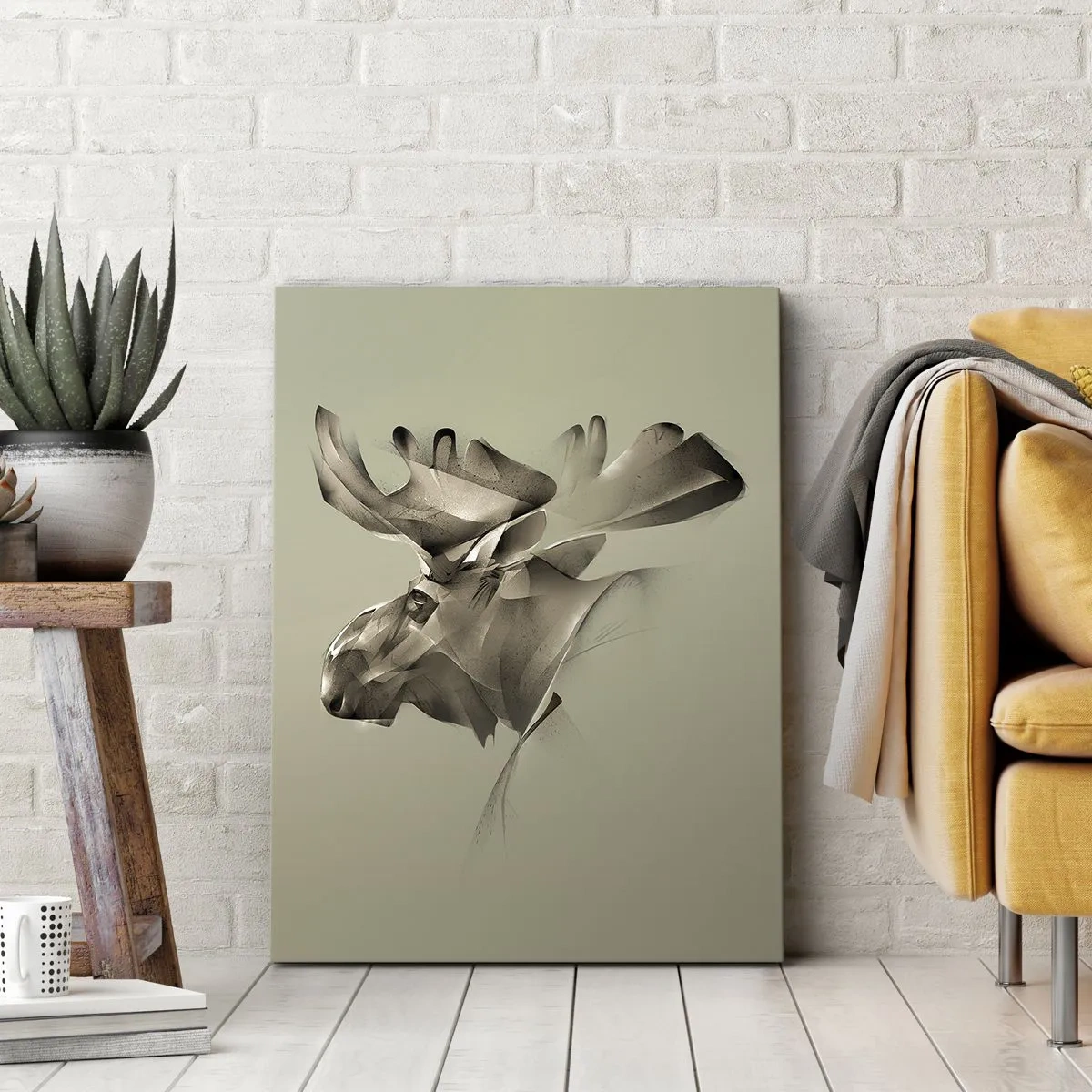 Lærredstryk - Billede på lærred - Den blide kraft af ro - 65x120 cm