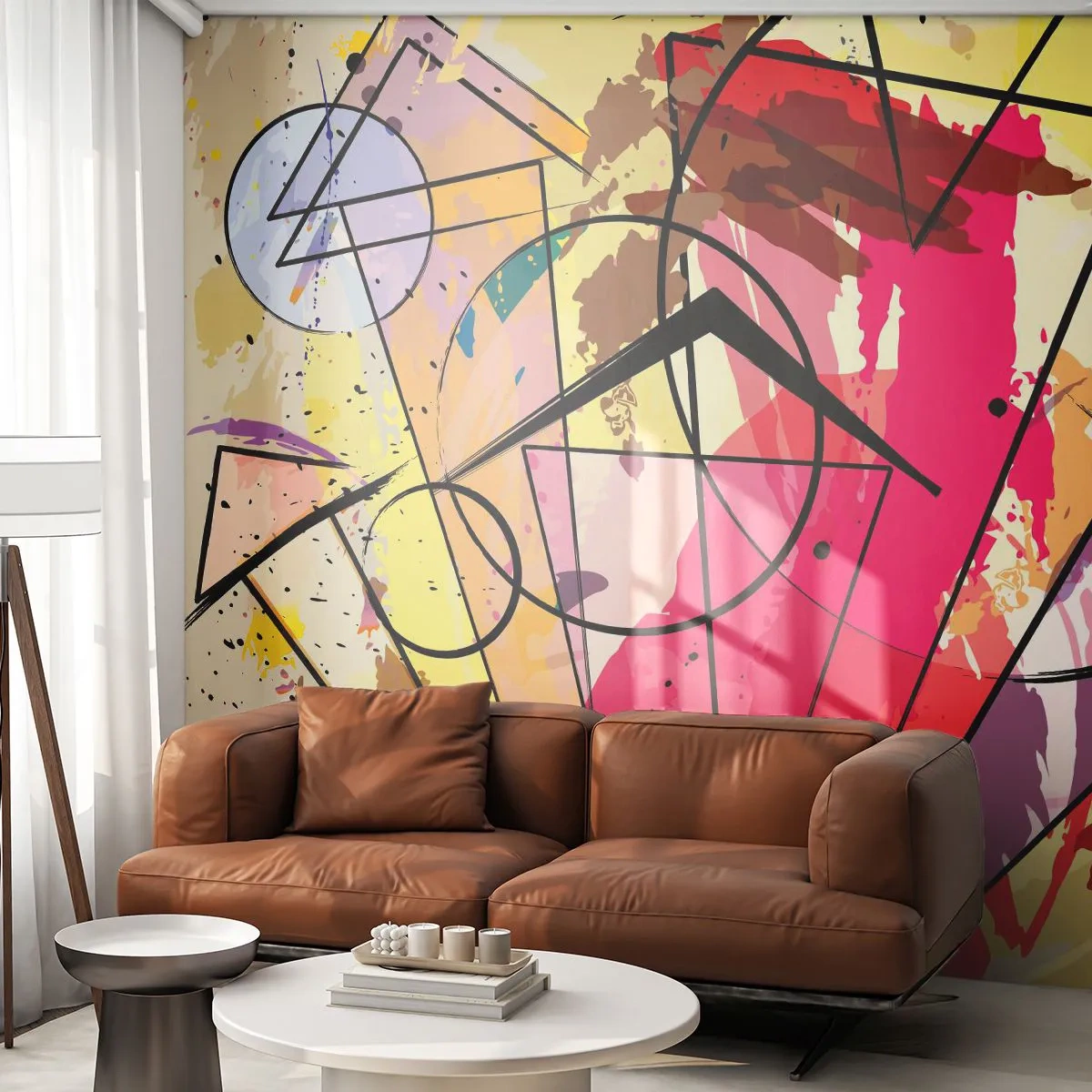 Fototapet Premium Sand - Eksplosion - Abstraktion, Stykke, Grafik - 100x70 cm