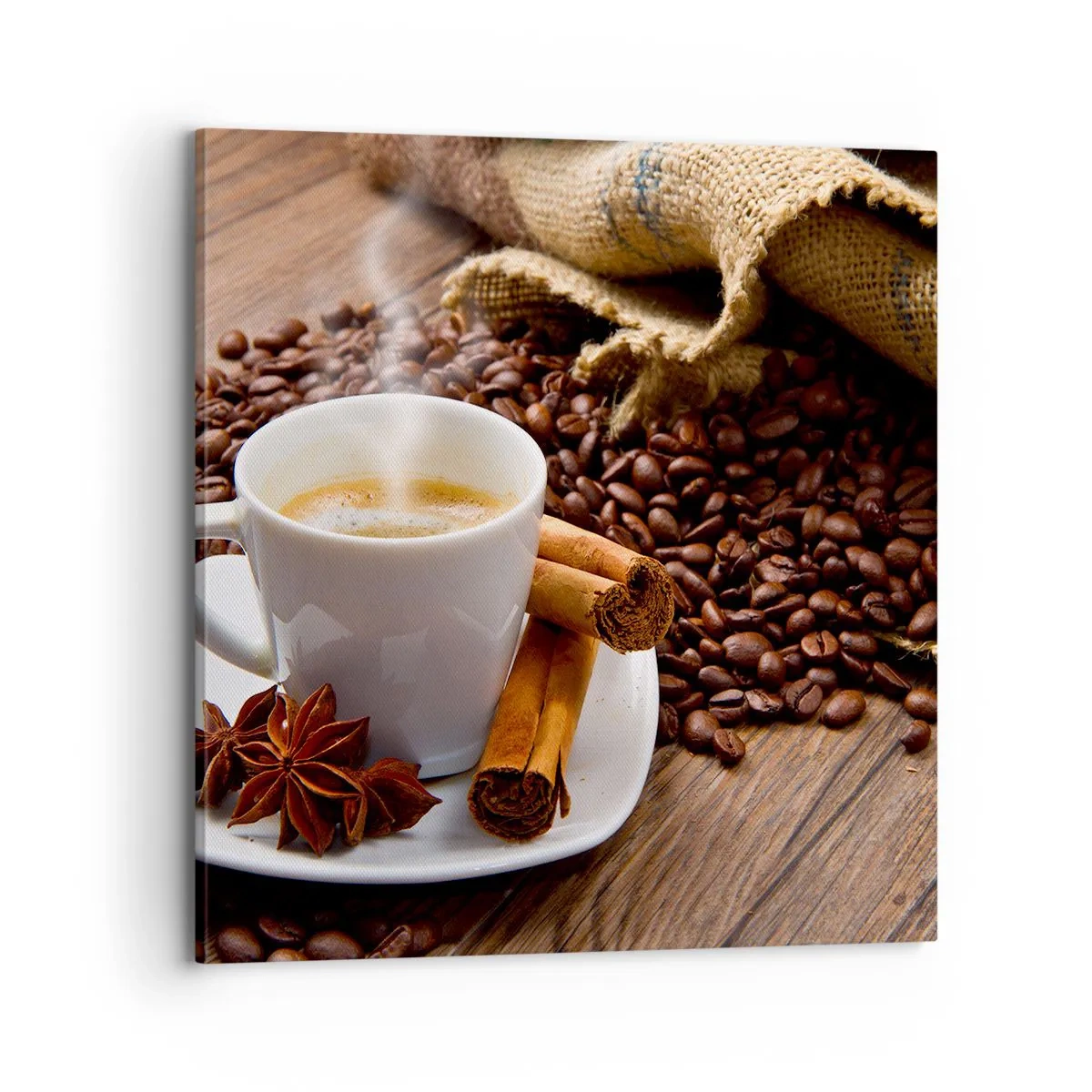 Lærredstryk - Billede på lærred - Krydret smag og aroma - 70x70 cm