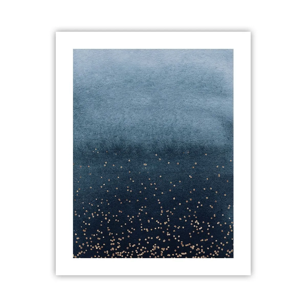 Plakat - Sammensætning - blå faser - 40x50 cm