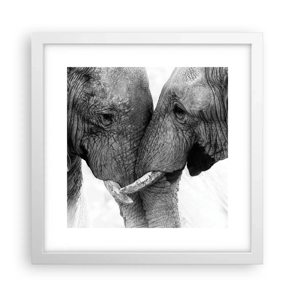 Plakat i hvid ramme - Hjertelig tilståelse - 30x30 cm