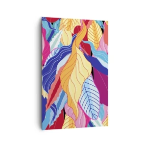 Lærredstryk - Billede på lærred - Et farverigt rod - 80x120 cm