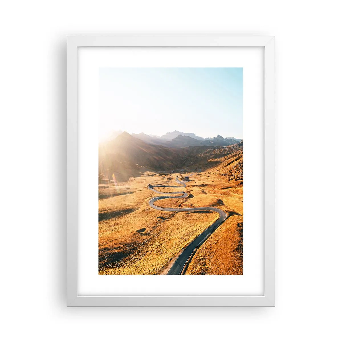 Plakat i hvid ramme - I en gylden dal - 30x40 cm