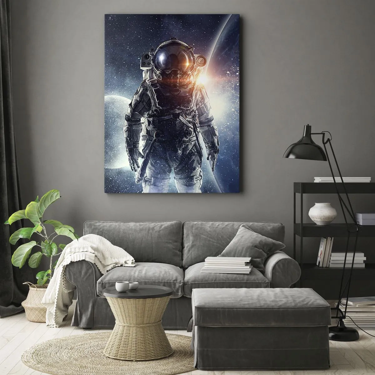 Lærredstryk - Billede på lærred - Et kosmisk eventyr - 50x70 cm