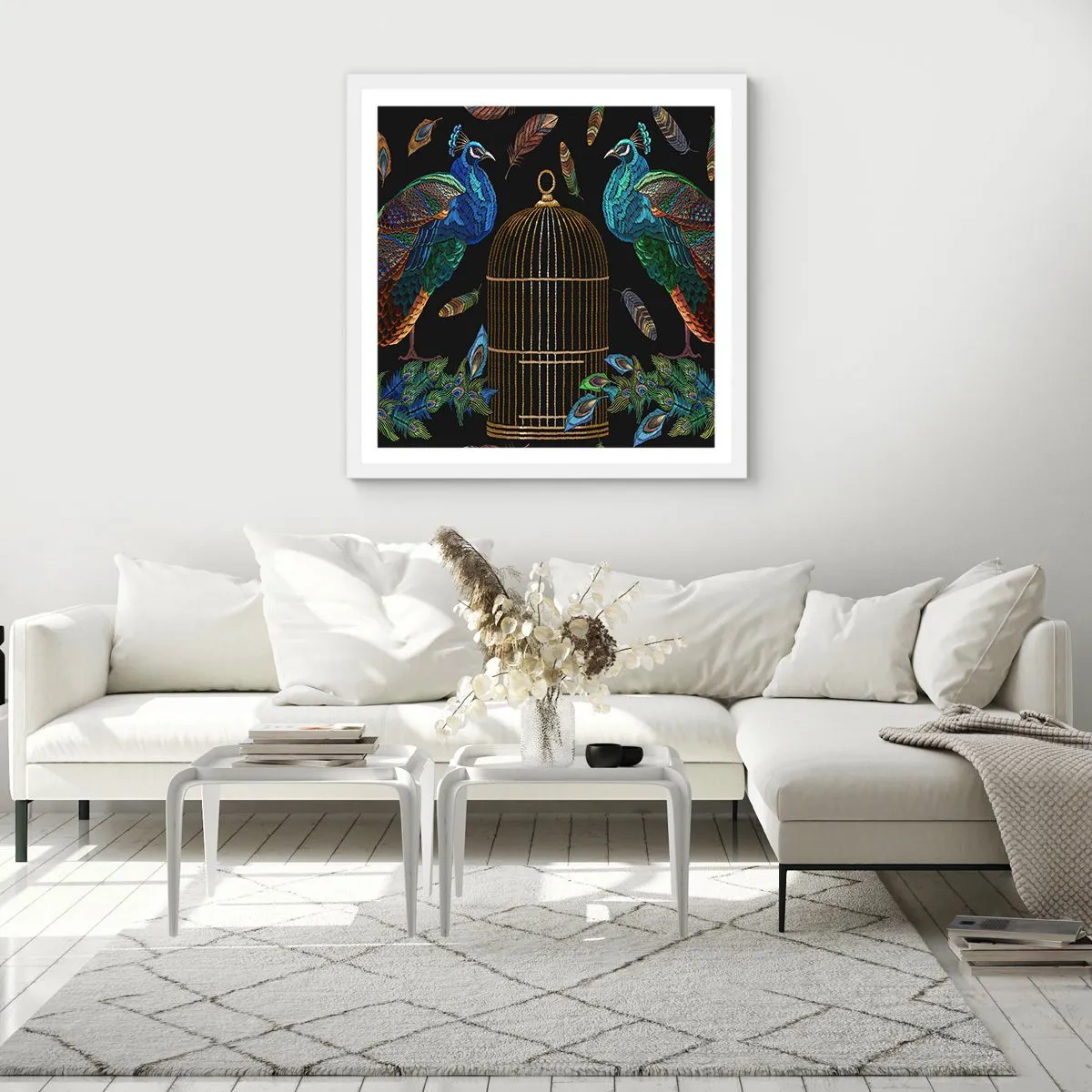 Plakat i hvid ramme - I kongelige gevandter - 30x30 cm