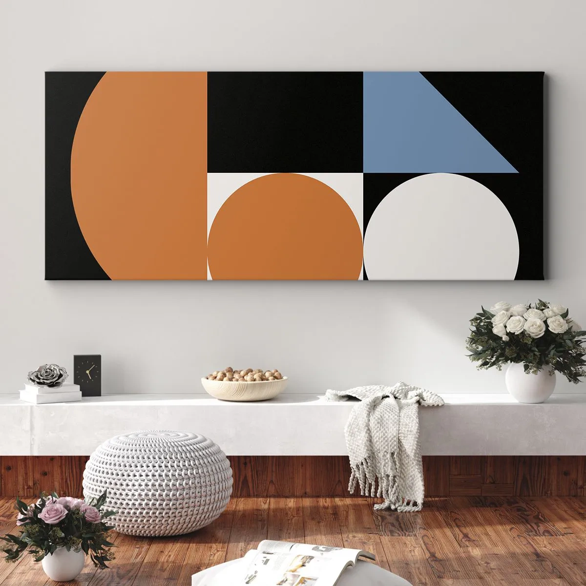 Lærredstryk - Billede på lærred - System til figurer - 100x40 cm