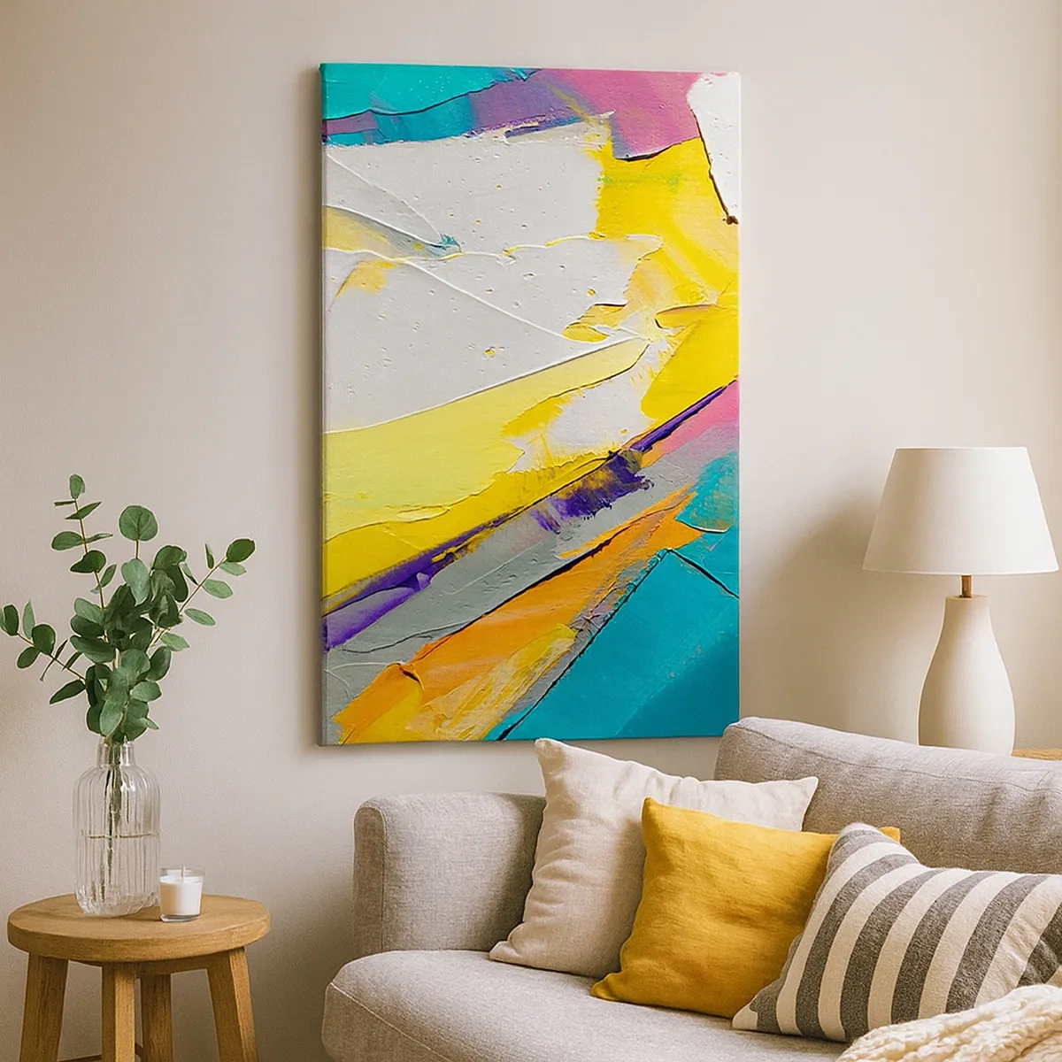 Lærredstryk - Billede på lærred - Lysets anatomi - 50x70 cm