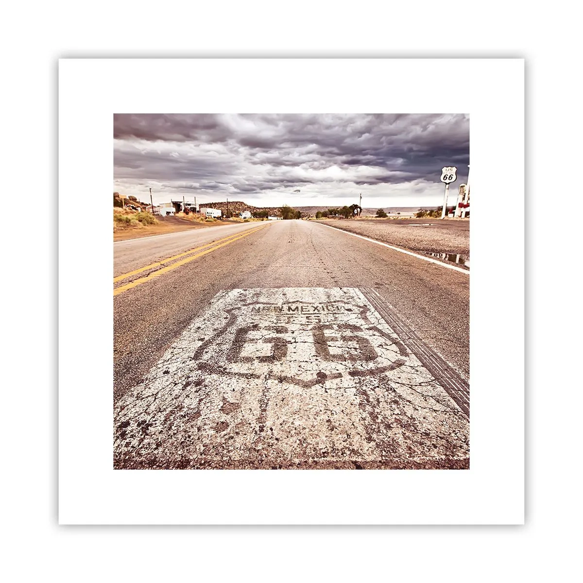 Plakat - Mother Road - amerikansk legende - 30x30 cm