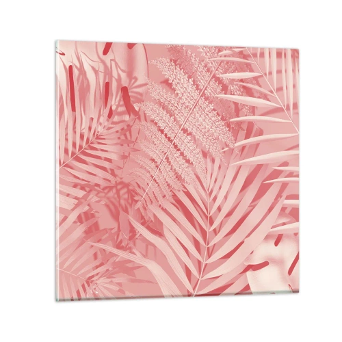 Billede på glas - Lyserødt koncept - 60x60 cm