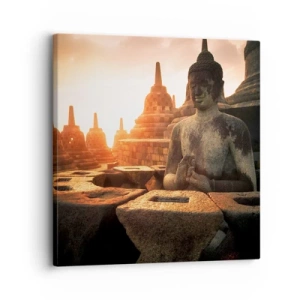 Lærredstryk - Billede på lærred - Vejr med stor visdom - 30x30 cm