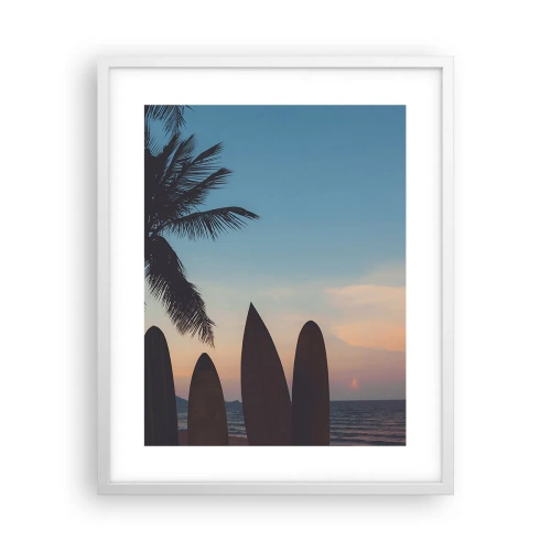 Plakat i hvid ramme - I morgen bliver også sjovt - 40x50 cm