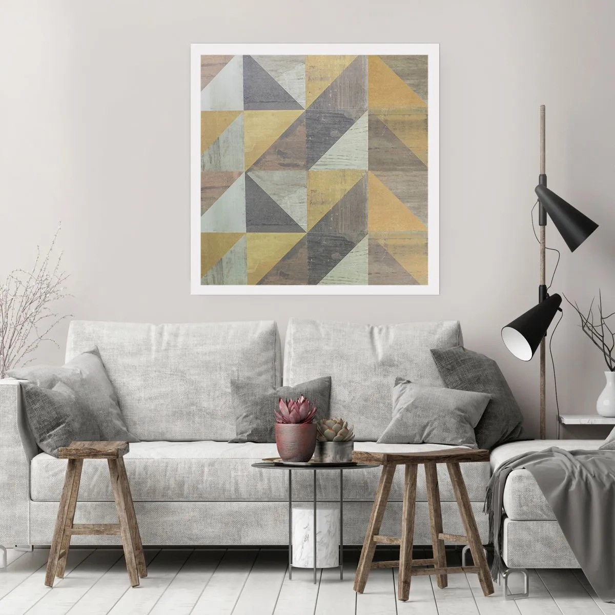 Plakat - Ved trekantens vinkel - 30x30 cm