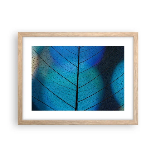 Plakat i ramme af lyst egetræ - Indviklet konstruktion - 40x30 cm