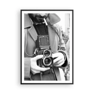 Plakat i sort ramme - I retro stil - 70x100 cm