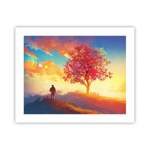 Plakat - Pilgrim på bestemmelsesstedet - 50x40 cm