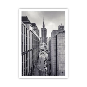 Plakat - Warszawa dalen - 70x100 cm