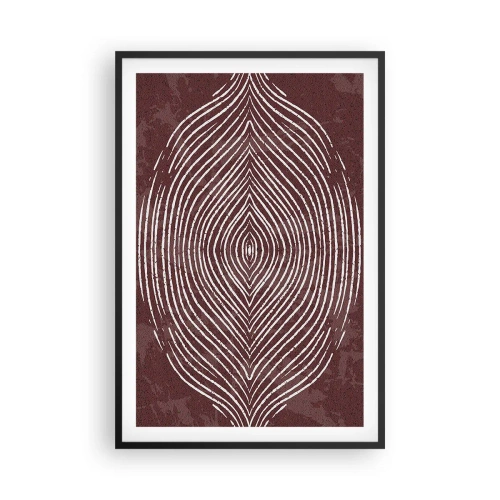 Plakat i sort ramme - Rummet taler - 61x91 cm