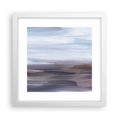 Plakat i hvid ramme - Elementer: vand - 30x30 cm