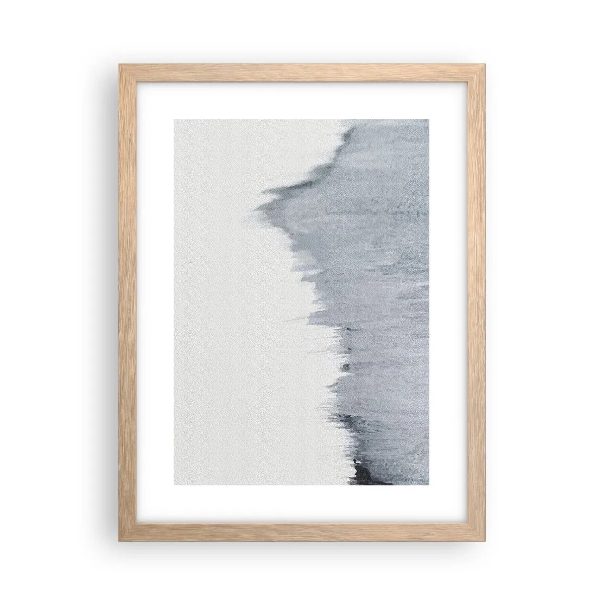 Plakat i ramme af lyst egetræ - Mystisk plade - 30x40 cm