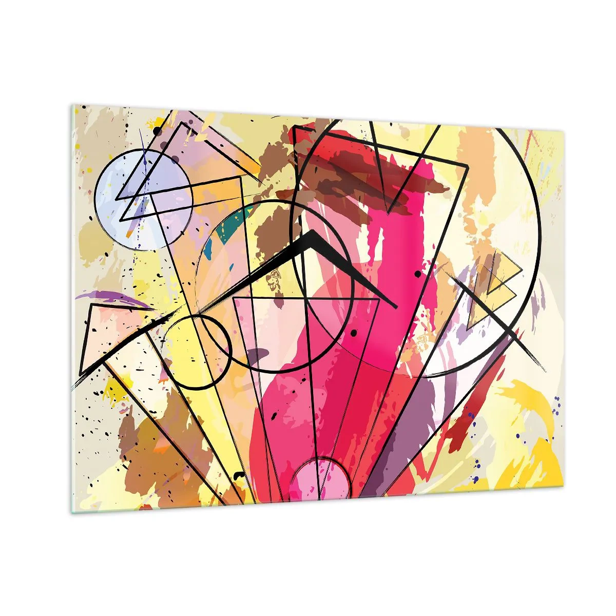 Billede på glas - Eksplosion - 100x70 cm