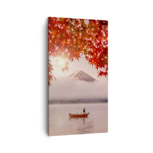 Lærredstryk - Billede på lærred - I en japansk atmosfære - 45x80 cm