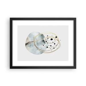 Plakat i sort ramme - I rummets favntag - 40x30 cm