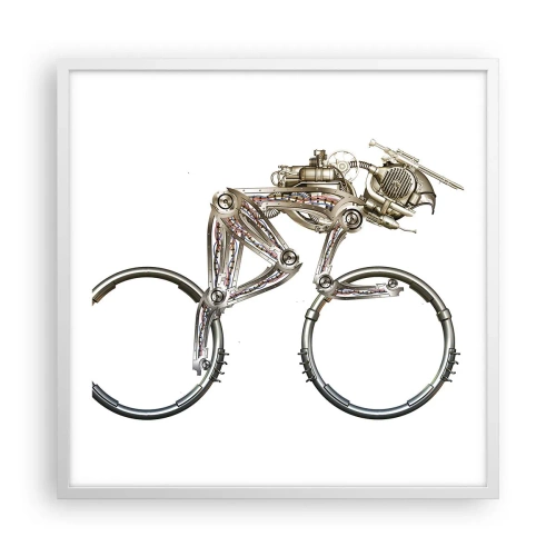 Plakat i hvid ramme - En fantastisk maskine - 60x60 cm