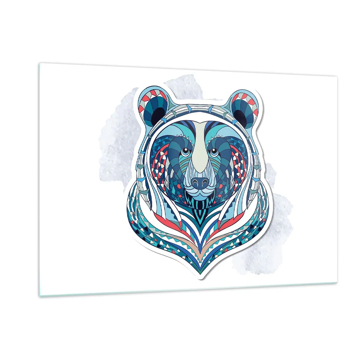 Billede på glas - Eviva Grønland! - 120x80 cm