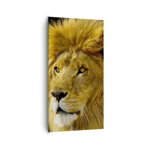 Lærredstryk - Billede på lærred - Portræt af en konge - 65x120 cm