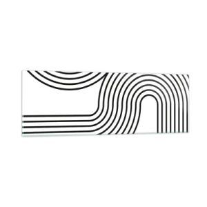 Billede på glas - På en kurve - 90x30 cm