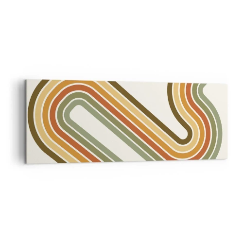 Lærredstryk - Billede på lærred - Zigzag til destinationen - 140x50 cm