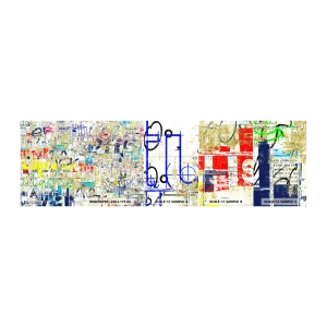 Prøve Fototapet Selvklæbende Deluxe Sticker - Simpelthen en fryd for øjet - Graffiti, Vægmaleri, Ungdom - 100x30 cm