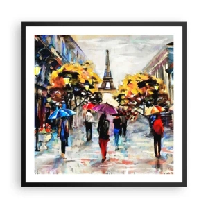 Plakat i sort ramme - Særligt smuk om efteråret - 60x60 cm