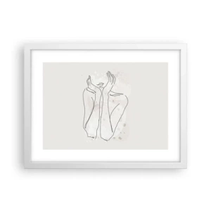 Plakat i hvid ramme - En drømmende stund - 40x30 cm