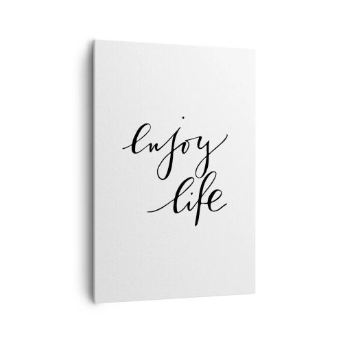 Lærredstryk - Billede på lærred - Intet at tilføje… - 70x100 cm