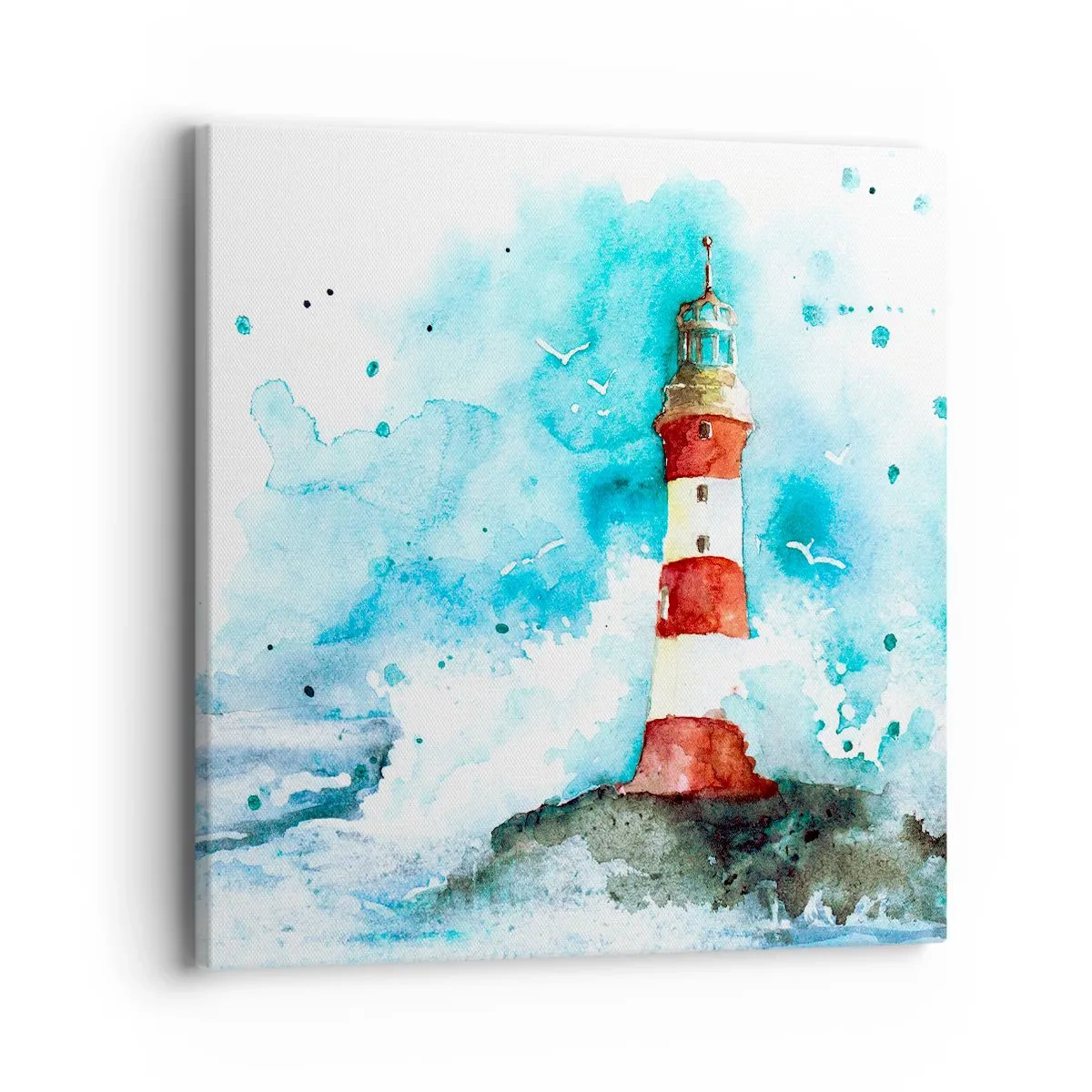 Lærredstryk - Billede på lærred - Elementernes enhed - 40x40 cm