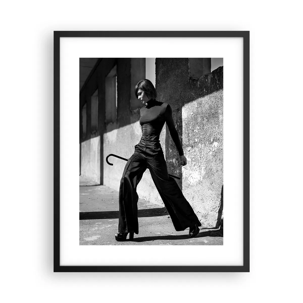 Plakat i sort ramme - Byens elegance - 40x50 cm