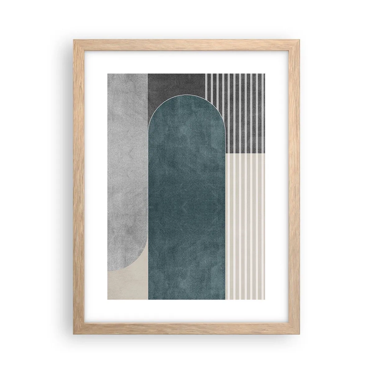 Plakat i ramme af lyst egetræ - Horisontal komposition - 30x40 cm