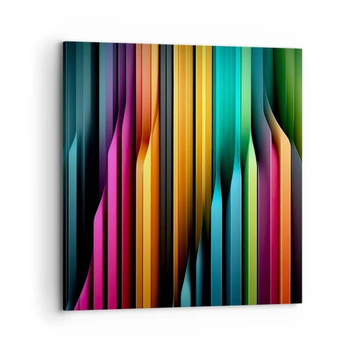 Lærredstryk - Billede på lærred - Lysende orgel - 70x70 cm