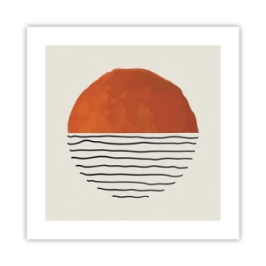 Plakat - I en japansk atmosfære - 40x40 cm