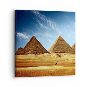 Lærredstryk - Billede på lærred - 40 århundreder ser på jer - 30x30 cm