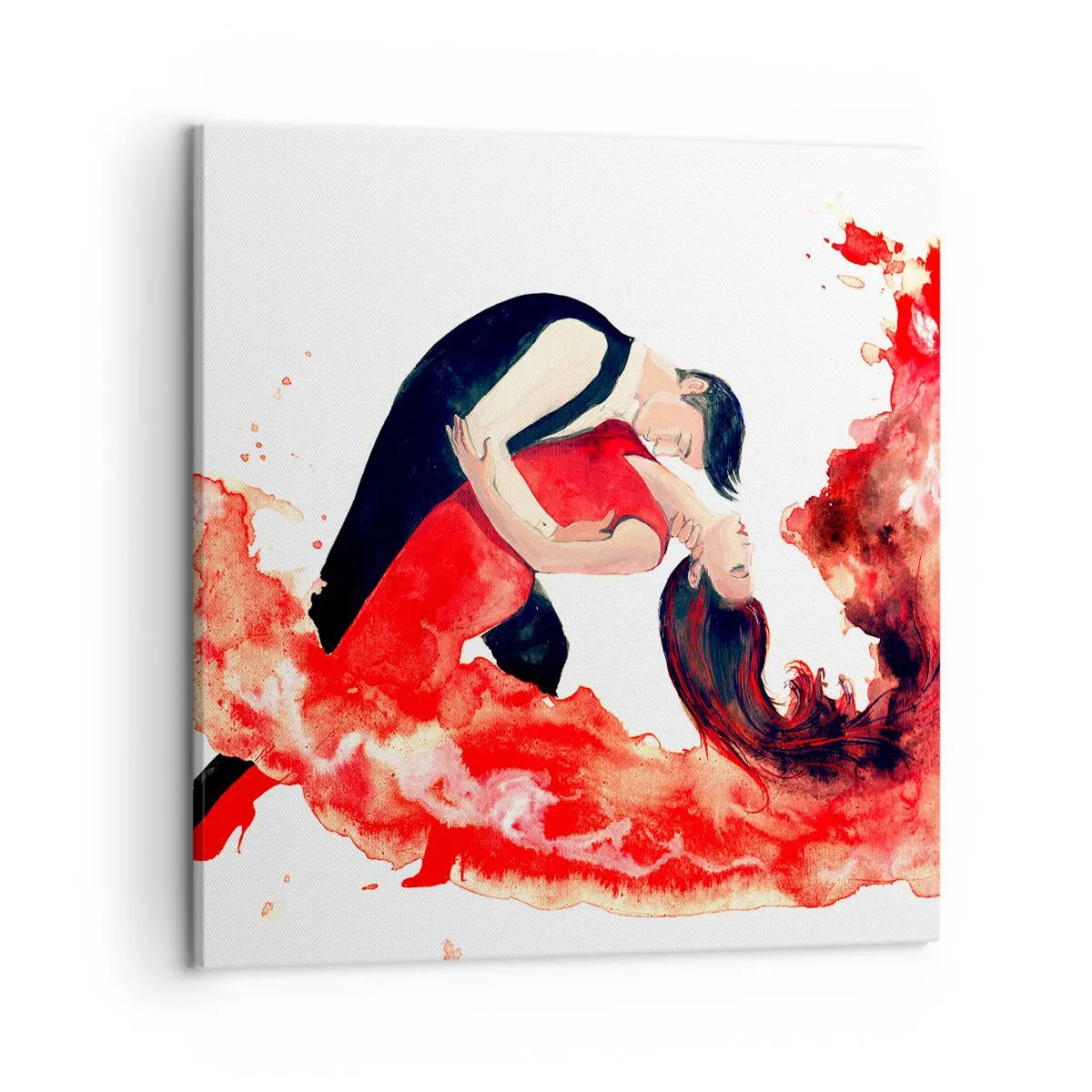 Lærredstryk - Billede på lærred - Tango - en sensuel bølge - 50x50 cm