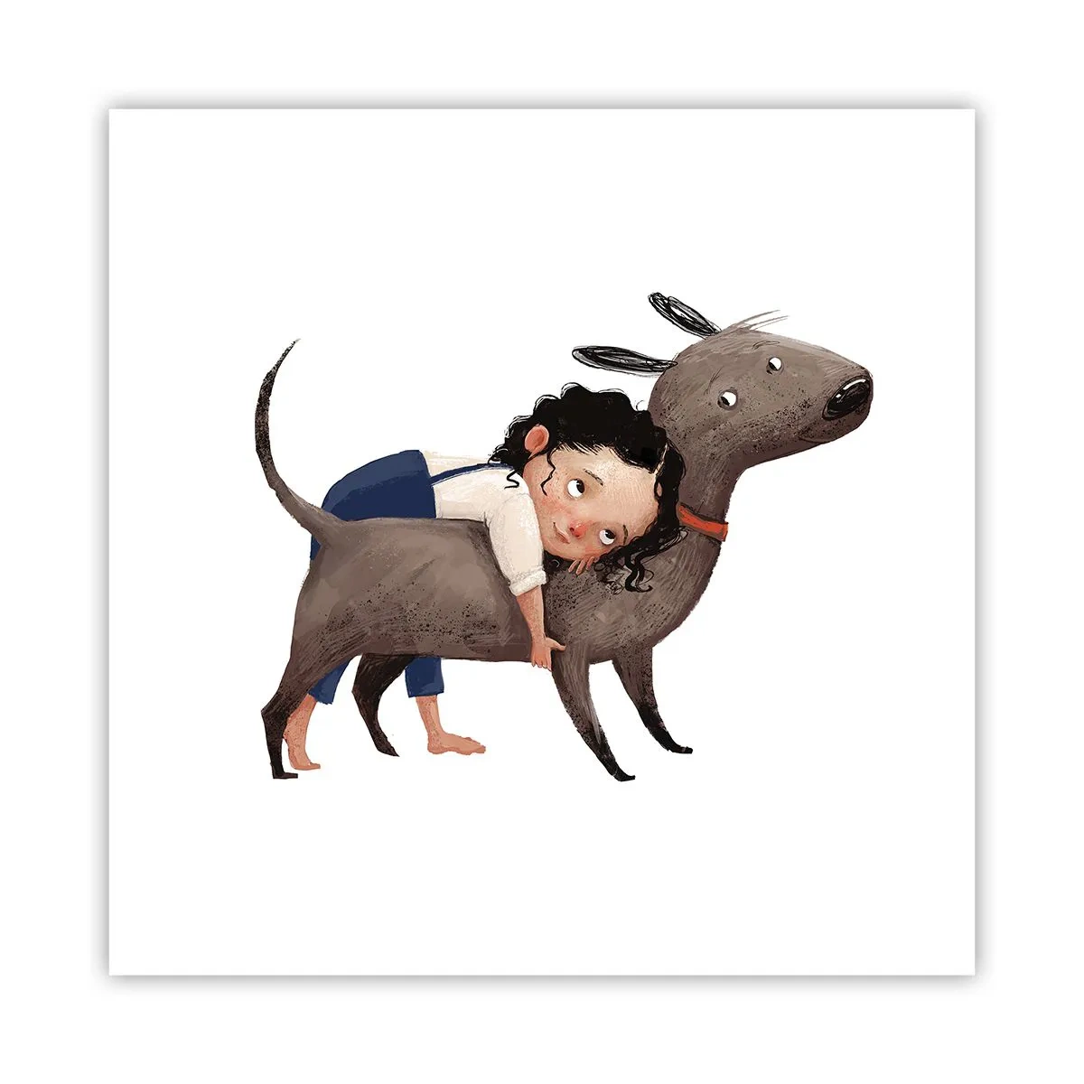 Plakat - Bedste venner - 30x30 cm